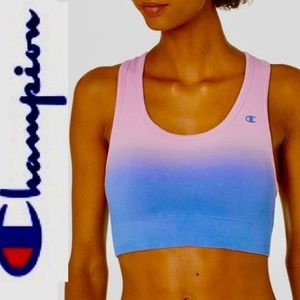 NWT CHAMPION Women's The Sweatshirt Racerback DipDye SportsBra XS NOW$17 MRSP$30